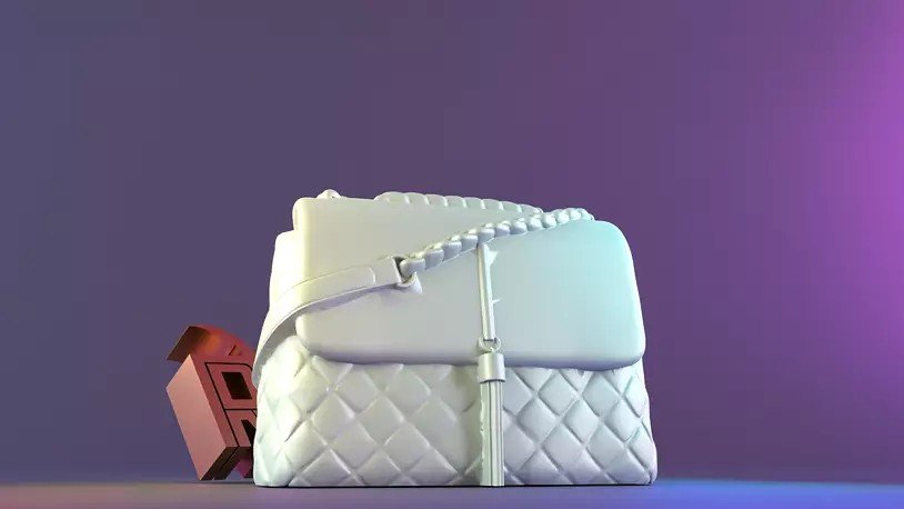 Mini Bag Nuvem FELINE em impressão 3D